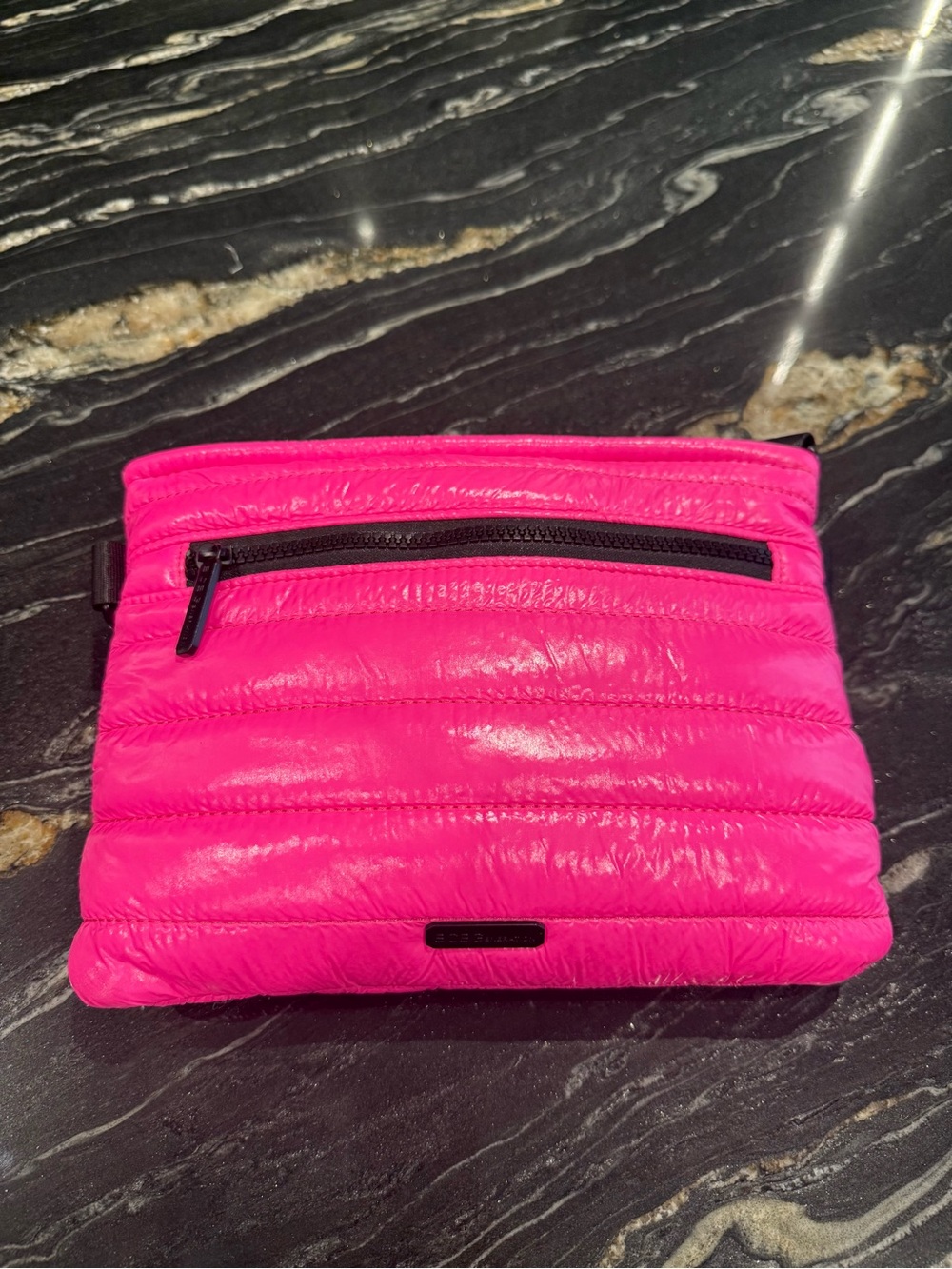 BCBG Generation hot Pink Quilted Pouch crossbody Bag.